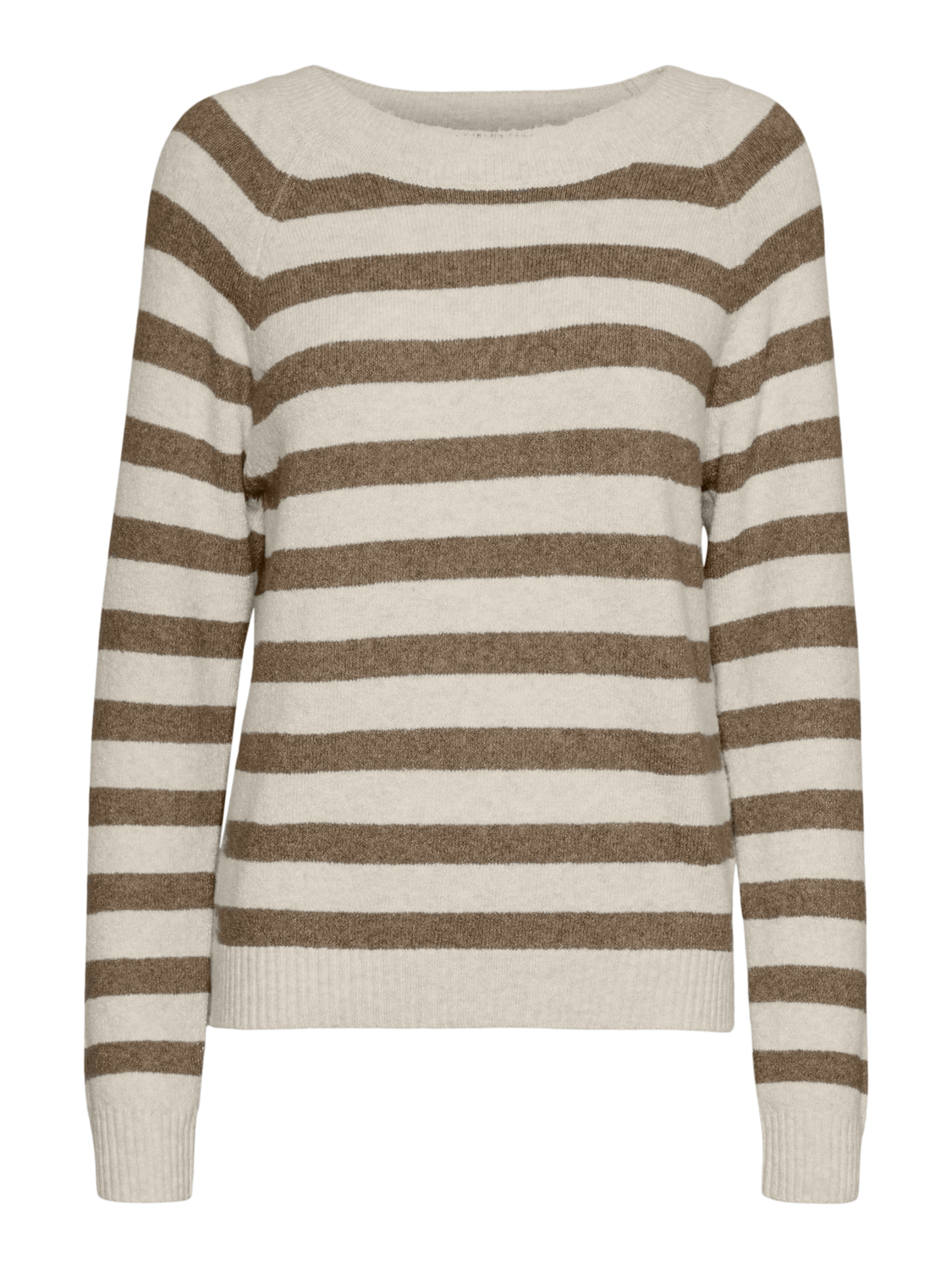 Vero Moda | VMDOFFY langermet genser | Stripete beige | Dame